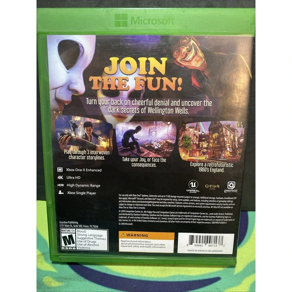 Gearbox Publishing We Happy Few - Xbox One (NTSC-U/C, 2018, Action,